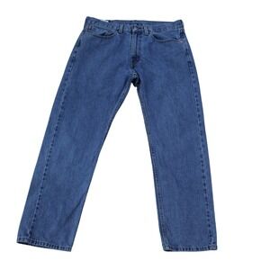 Levi's 505 Regular Fit Jeans 35x32 Light Wash Denim